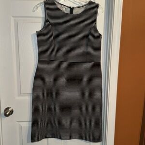 Talbots black and white dress